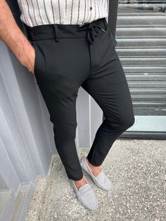 Color Code: Black Pants Material: 65% Viscon, 30% Pes, 5% Elestan Machine Washable: Yes, But Wash separately Fitting: Slim-Fit Black Dress Pants Mens, Best Mens Pants, Black Slim Fit Pants, Dress Pants Mens, Casual Dress Pants, Black Pants Men, Mens Casual Dress Outfits, Code Black, Black Pants Casual