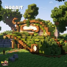 Java Minecraft, Hobbit Home, Minecraft Medieval House, Minecraft Starter House, Minecraft House Plans, Bangunan Minecraft, Minecraft Farm, Minecraft Cottage, Easy Minecraft Houses