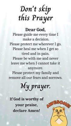 an image of a prayer for someone to pray