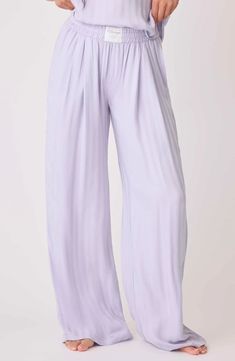 PJ Salvage Sateen Sunday Pants | Nordstrom Nordstrom, Size Medium, Elastic, Pants, Trousers