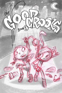 an image of two cartoon characters on the cover of their album, the goor crooks