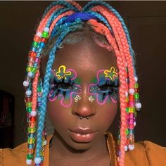 Artsy Makeup, Eye Makeup Looks, Alt Makeup, Swag Makeup, Smink Inspiration, Alternative Makeup, Sponge Bob