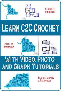 the instructions for crochet with video and photos