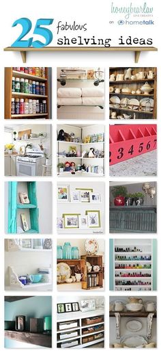 the 25 fabulous diy shelving ideas for your home decorating and organization projects