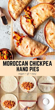 Satisfy your cravings with these delicious Moroccan chickpea hand pies, filled with a medley of vegetables and wrapped in a crunchy gluten-free crust. Perfect for vegans and anyone seeking a nutritious treat! Inspired by Rainbow Nourishments. Moroccan Chickpea, Hand Pie, Tasty Vegetarian Recipes, Hand Pies, Food Board, Vegan Dinner, Dinner Idea, Veg Recipes, Vegan Cooking