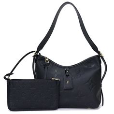 Louis Vuitton Carryall Zip Nm Pm Monogram Empreinte Leather Crossbody Shoulder Bag Noir Black Approx. W29.5cm X H24cm X D12cm Shoulder: Approx. 57-90cm (7 Adjustment Holes Each) Pouch: Approx. W21cm X H13cm Noir Color, Crossbody Shoulder Bag, Leather Crossbody, Louis Vuitton Bag, Bag Lady, Pouch, Louis Vuitton, Monogram, Shoulder Bag