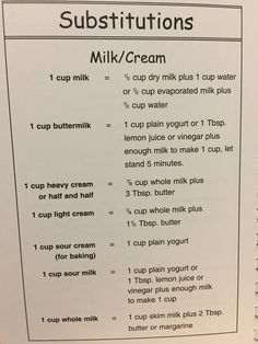 a recipe book with instructions on how to use milk and creams for making cupcakes