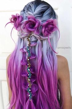 Festival Hairstyles, Mermaid Hair Color, Pastel Hair, Summer Hair, Burning Man