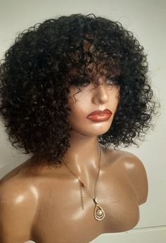 Top grade real Peruvian  Jerry curly non lace Virgin Human Hair wig  12nches  Condition is New with tags. Dispatched  with Royal Mail signed for Kindly message me Exactly as seen.natural colour Lighting  of the camera may make it look darker be assured it is natural colour. It can be bleached and coloured as desired  Adjustable elastic band and comb to secure it is included  We guarantee the highest quality and we know you will not be disappointed  Thanks for stopping by Human Hair Wig, Hair Short, Lace Wig, Hair Wig, Human Hair Wigs, Lace Wigs, Elastic Band, Royal Mail, Human Hair