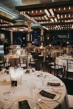 tables and chairs are set up for an event