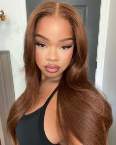 Honey Brown Hair, Brown Hair Inspo, Ginger Hair Color, Dyed Natural Hair, Honey Blonde Hair, Pretty Hair Color, Dye My Hair, Hair Inspiration Color, Baddie Hairstyles