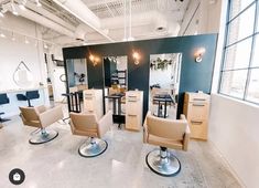 the salon is clean and ready to be used for hairdresser's work