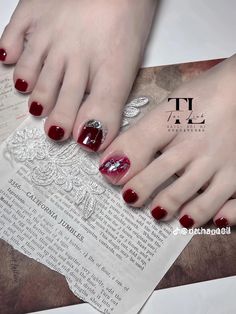 Nail Leg, Mong Chan Nail, Cny Pedicure Design, Kim Chi, Toe Nails, Nail Art, Nails, Quick Saves, Art