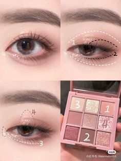 Membentuk Alis, Bentuk Alis, Mekap Mata, Subtle Makeup, Cute Eye Makeup, Doll Eye Makeup, Korean Eye Makeup, Eye Makeup Techniques