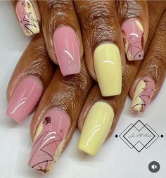 Nail Info, Everyday Nails, Rounded Acrylic Nails, Artistic Nails, Makeup Finds, Bling Nail Art, Funky Fingers, Finger Paints