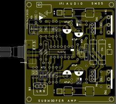 an electronic circuit board with various components