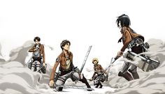 Armin And Mikasa, Colossal Titan, Levi Ackerman, 7 11, In The Mountains, Wonder Woman, Anime