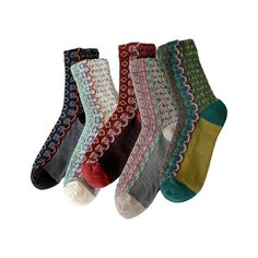 PRICES MAY VARY. Material - The socks are made of high quality cotton, comfortable, breathable and sweat-absorbent. They can keep your feet warm and dry all day. They are gentle to the skin, suitable both for indoor and outdoor activity. Size &Color - The socks fit women's shoe size: US 5-8. Stretchy cotton design, perfectly suitable for your feet. Multiple colors choices make you easy to find a satisfied one. Embroidered Designs - The vintage embroidered pattern design makes the socks pretty an Embroidered Animals, Harem Pants Jumpsuit, Silk Dress Short, Vintage Socks, Women Crew Socks, Socks For Women, Women Socks, Kinds Of Shoes, Calf Socks