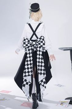 Ouji Fashion, Black And White Rabbit, Corset Blouse, Design Wardrobe, Uniform Fashion, Edgy Outfits, Gothic Lolita, Lolita Fashion