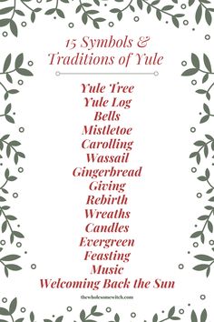 the twelve symbols for christmas and new year's eve