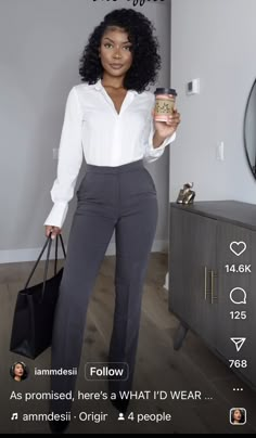 Interview Outfit Black Women, Internship Outfit, Business Outfits Women, Casual Chique