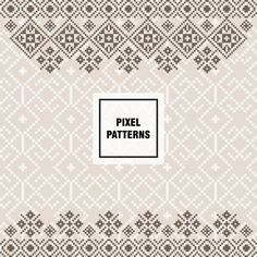 the pixell pattern is shown in black and white