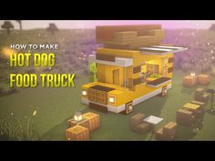 a yellow food truck with the words how to make hot dog food truck