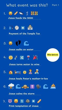 Part one of our guess the event in the bible Bible emoji quiz Bible Games For Youth, Bible Quiz Questions, Kids Church Activities, Bible Trivia, Youth Lessons