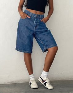 Skater Shorts, Digital Closet, Low Rise Shorts, Bleached Denim, Party Dress Long Sleeve, Strappy Top, Cowl Neckline, Body Con Skirt, Low Rise Jeans