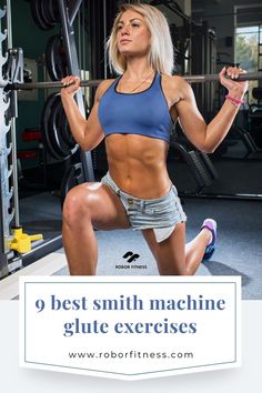 9 Best Smith Machine Glute Exercises (To Grow the Booty) | Grow glutes with Smith Machine Smith Machine Workout Women, Smith Machine Workout, Reverse Hyperextension, Smith Machine, Glute Activation, Gym Workouts Women, Reverse Lunges, Gym Routine, Muscle Groups