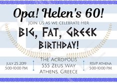 an image of a birthday card with the words, opa helen's 60