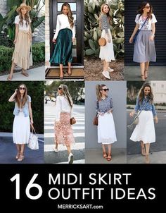 Midi White Skirt Outfit Summer, Pleated Skirt Styling Ideas, Summer Maxi Skirt Outfits, Pleat Skirt Outfit, Printed Midi Skirt Outfit, Midi Skirt Outfit Casual, Midi Skirt Outfit Ideas, Midi Outfit, Midi Skirt Outfits Summer