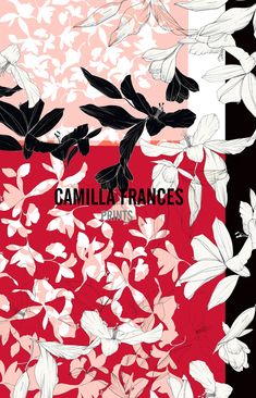 the cover to camillo frances's album, featuring white flowers and black leaves