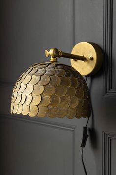 Antique Brass Scalloped Plug In Wall Light – Rockett St George Lighting Plans, Plug In Wall Light, Glamorous Living Room, Plug In Wall Lights, Wall Lights Living Room, Rockett St George, Lighting Plan, Wall Lights Bedroom, Brass Wall Light