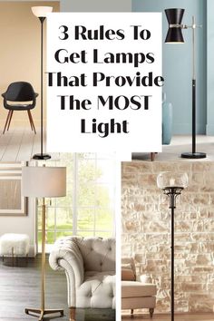 three lamps that provide the most light