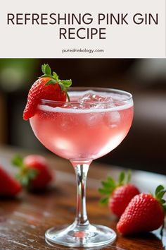 A beautifully crafted Pink Gin Cocktail served in an elegant glass, showcasing its vibrant hue. The drink uses simple ingredients to create an enjoyable gin experience, making it a perfect choice for any occasion. Pink Gin Recipe, Pink Gin Cocktails, Simple Cocktail, Gin Recipes, Lemonade Cocktail, Gin Cocktail, Pink Cocktails, Pink Gin, Gin Fizz