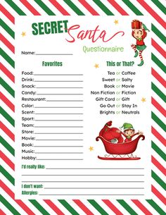 a printable christmas game with santa's sleigh and elves on it