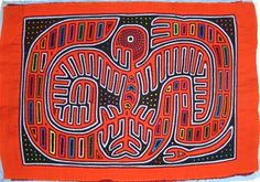 an orange and black cloth with designs on it