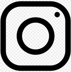 a black and white instagram icon on a transparent background png - instagram logo png