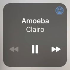 an app with the words amoeba clairo and arrows pointing in different directions