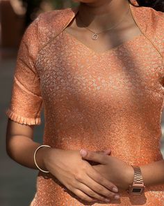 Panjabi Dress Front Neck Designs, Kerala Kurti Designs, Banaras Kurti Designs, Hand Models For Kurtis, Gorget Kurti Designs Latest, Neck Designs For Kurta, Banaras Kurti, Hand Designs For Kurtis, Kurti Front Neck Designs