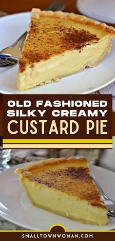 this old fashioned silky creamy custard pie is the perfect dessert for any occasion