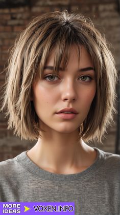 23 stylische mittellange Bob-Haarschnitte 2024: Gefiederte, seitlich gefegte und zottelige Styles Short Hair With Bangs Bob, Jawline Bob Haircut With Bangs, Artsy Haircut, Bobs With Fringe, Bob With Feathered Bangs, Blond Cacao, Medium Bob With Bangs, Medium Bob Haircuts, Short Hairstyles With Bangs