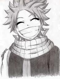 a drawing of an anime character with his eyes closed and wearing a scarf around his neck