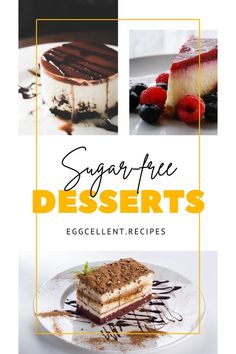 the cover of sugar free desserts eggcelltent recipes