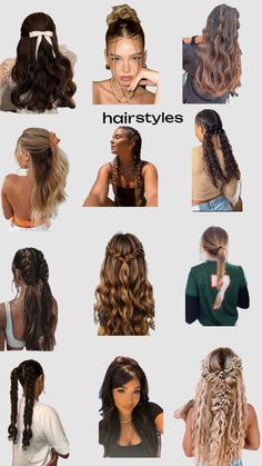 Cute hair💗 Hair Curling Tips, Cute Hairstyles For Medium Hair, Cute Hair, Hairdo For Long Hair, Short Hair Styles Easy, Easy Hairstyles For Long Hair