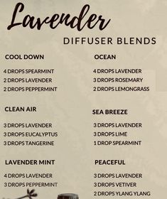 Essential Oil Candle Blends, Diffuser Scents, Essential Oil Perfumes Recipes