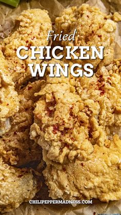 Fried Chicken Wings looking extra inviting Rice Flour Chicken Wings, Fried Chicken Wings Recipe, Good Fried Chicken, Homemade Buffalo Sauce, Making Fried Chicken, Food World, Spicy Chicken Recipes, Chicken Ideas