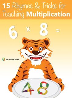 a tiger is holding a plate with numbers on it and the words's written in white