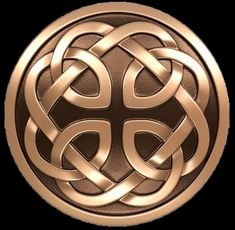 an image of a golden celtic symbol